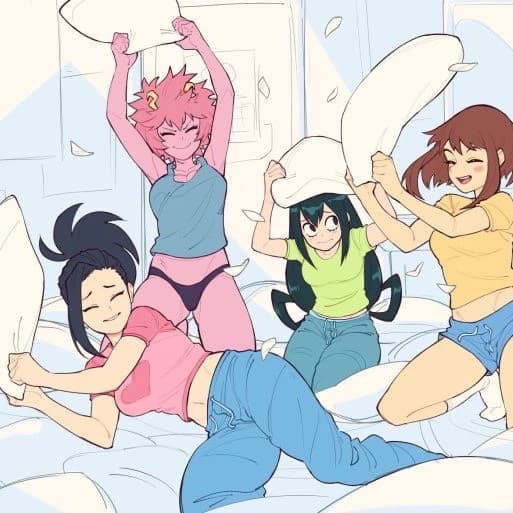 mha girl sleepover thumbnail