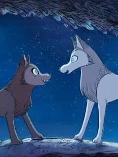 Mebh og mactire and Robyn Goodfellowe (wolf form’s) thumbnail
