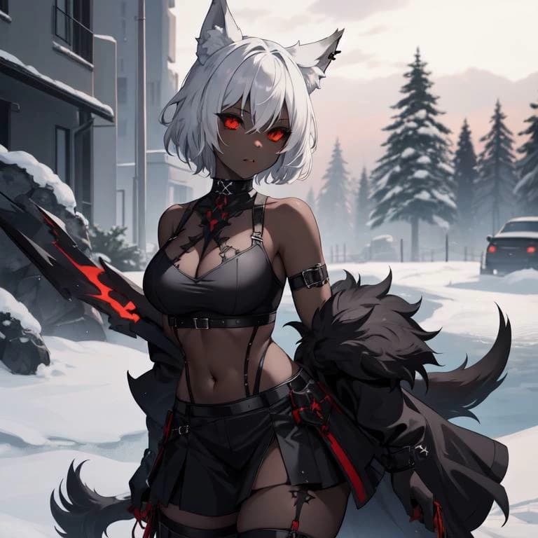 Serthig Gwyllt, Gwyllgi Hellhound girl thumbnail