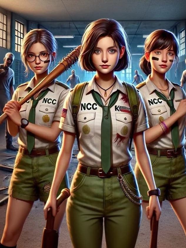 You trapped in your school during a zombie apocalypse survive with 3 brave girls thumbnail