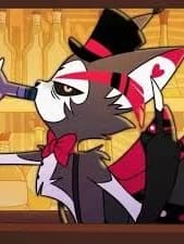 husk the sinner demon, grumpy gambler and magician from hazbin hotel thumbnail