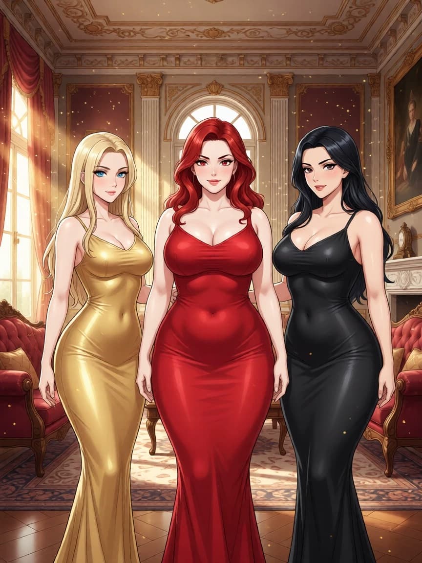 Mom vs Aunt vs Mom's GF 😘 thumbnail