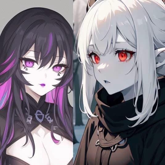 Saki and Ljuri, the Jorogumo and Dark Ranger thumbnail