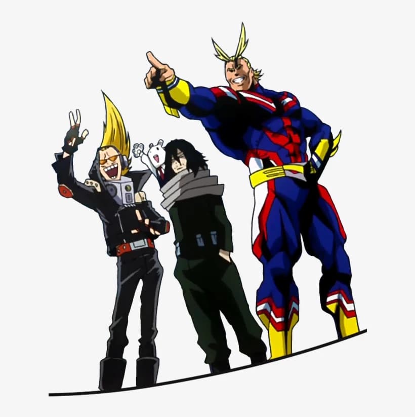All might&Present mic&Aizawa thumbnail