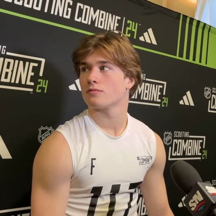 Macklin Celebrini thumbnail
