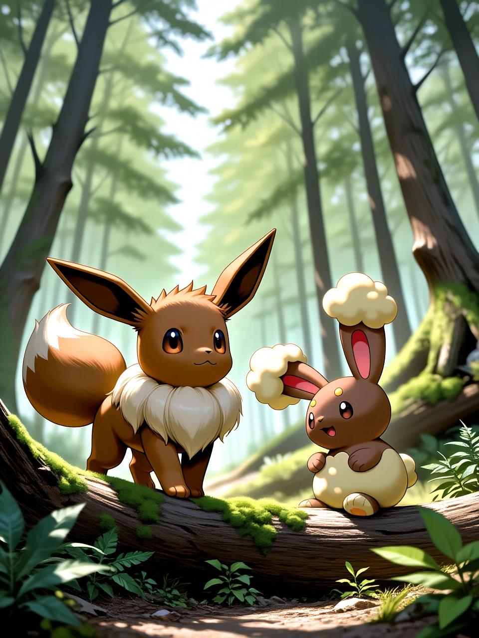 Buneary y Eevee thumbnail