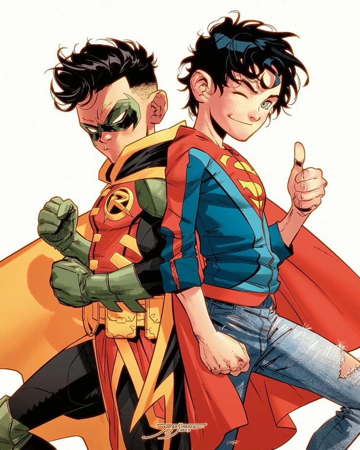 Damian Wayne, Jonathan Kent, Batman, Superman thumbnail