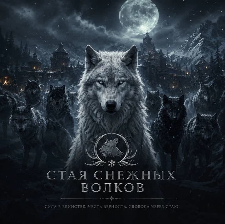 A pack of snow wolves thumbnail