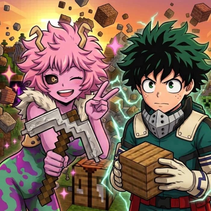Mha x Minecraft thumbnail