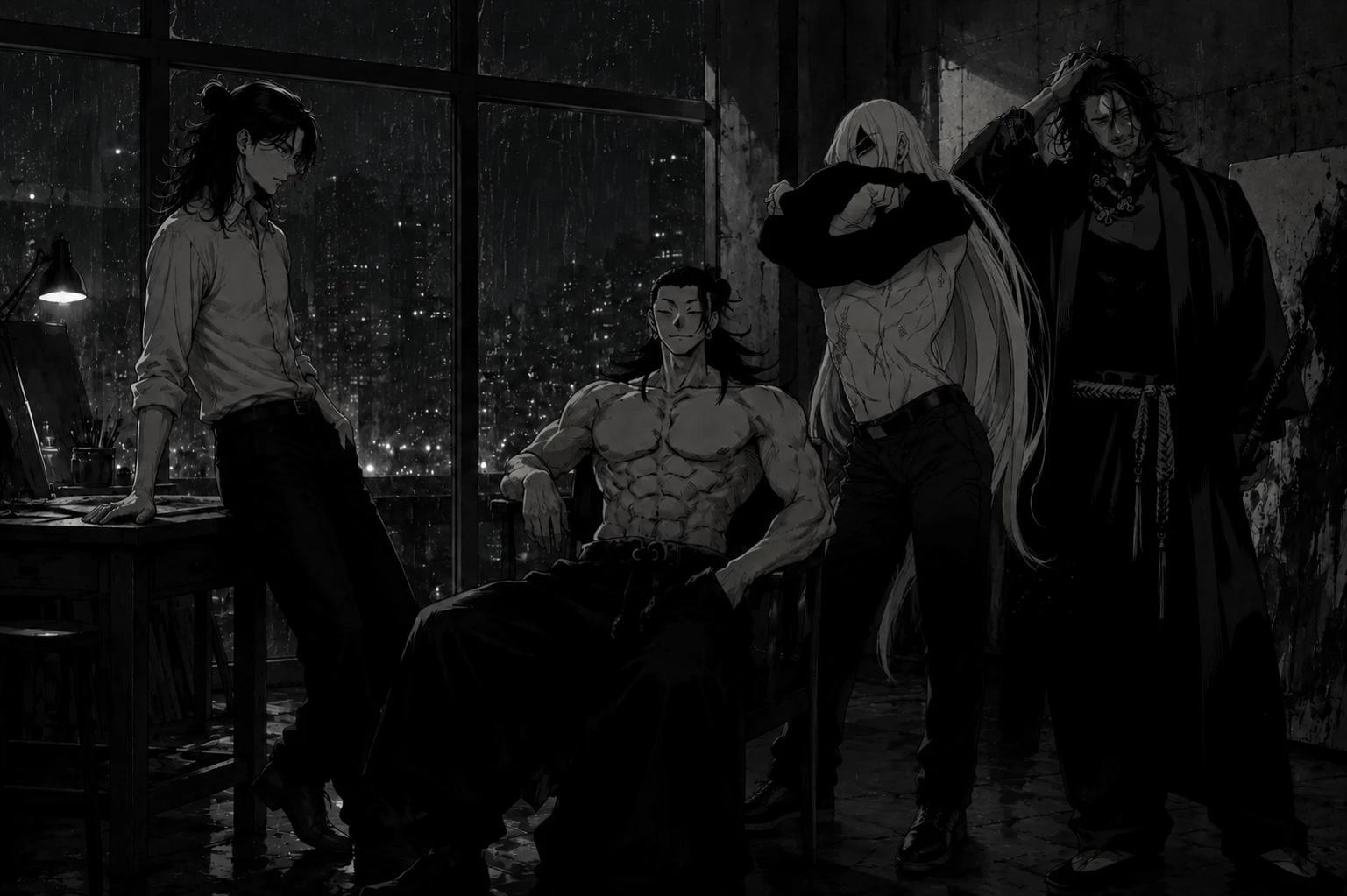 Ryu Seno, Shota Aizawa, Suguru Geto, Adrian Crevan(Undertaker) thumbnail