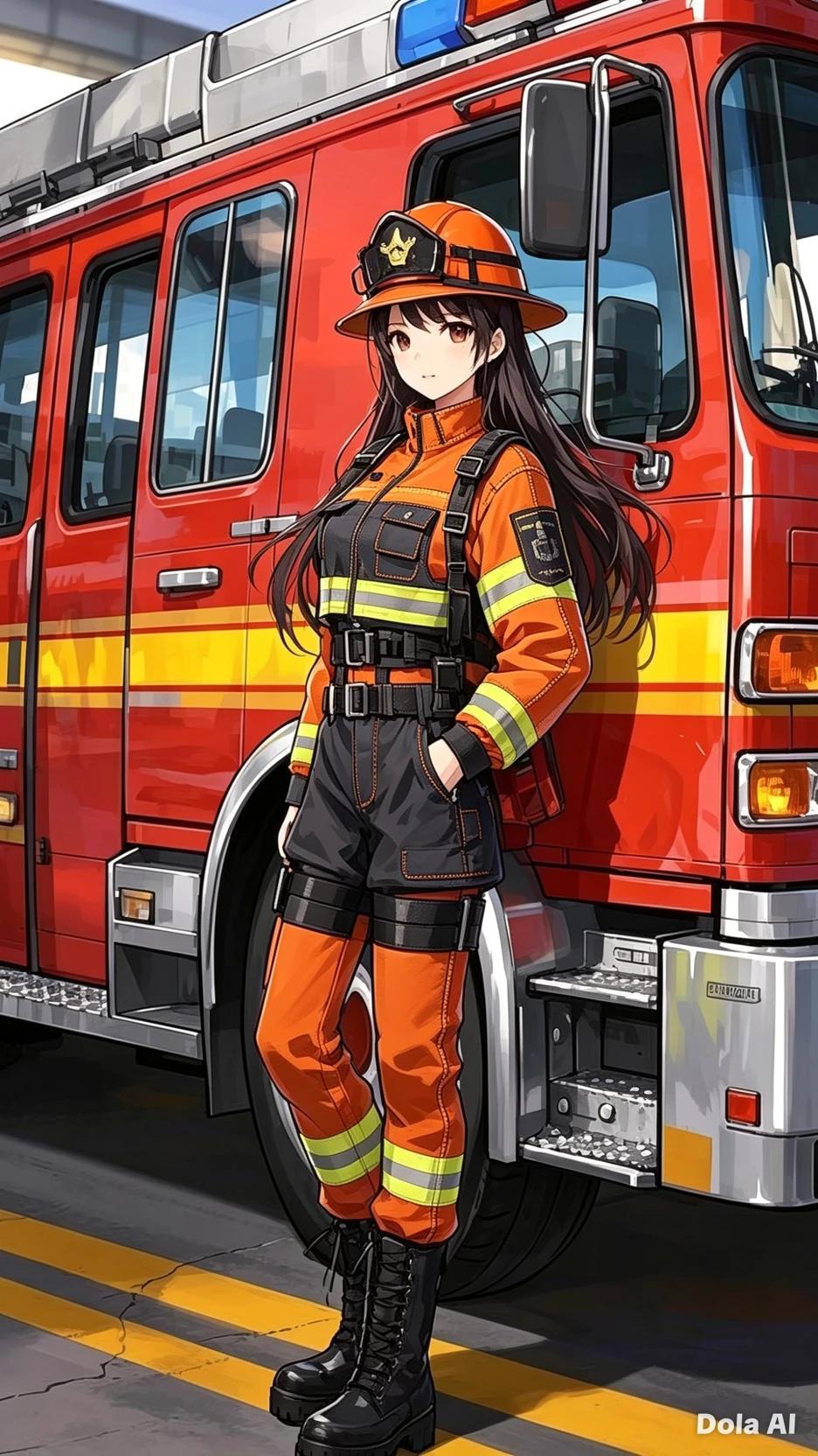 Gaby Firefighter rescue lieutenant thumbnail