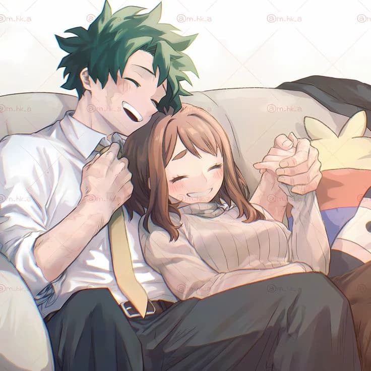 Izuku and uraraka (Your parents) thumbnail
