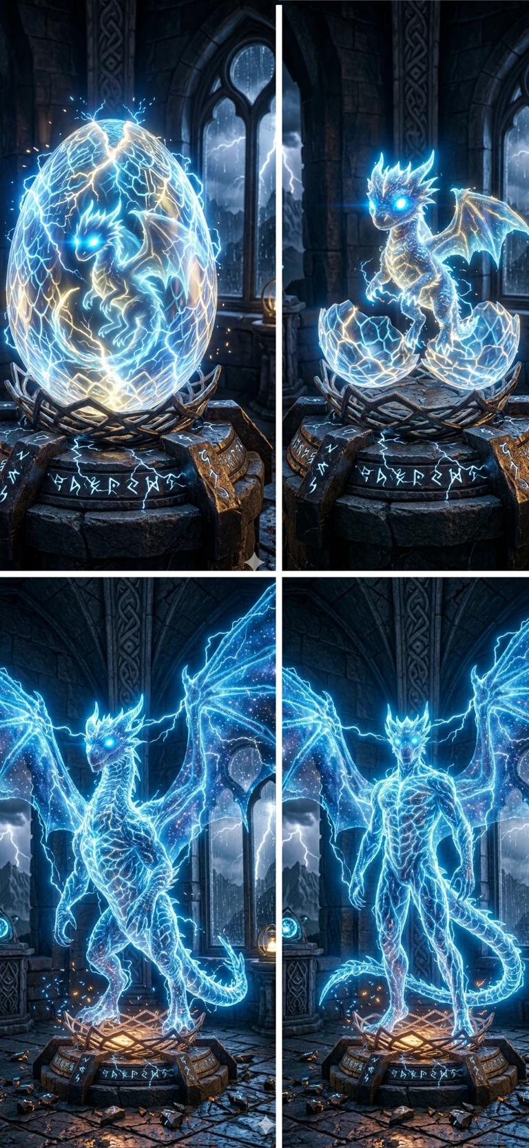 OVO DE DRAGÃO: Volt -- dragão de luz thumbnail