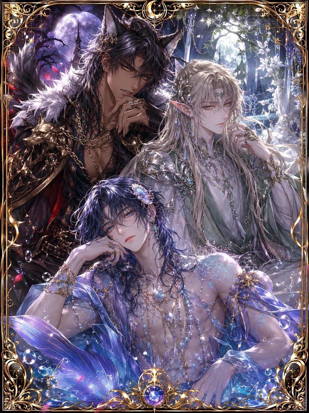 Ronan, Elarion & Sairen | The princess’s three wounded nonhuman husbands thumbnail