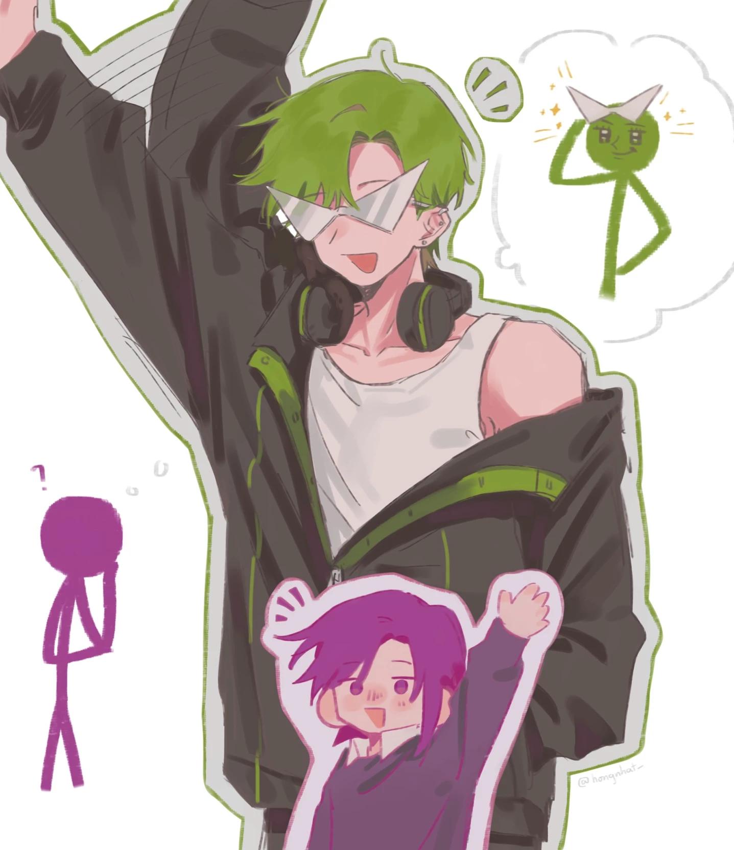 Green || catboy AU thumbnail