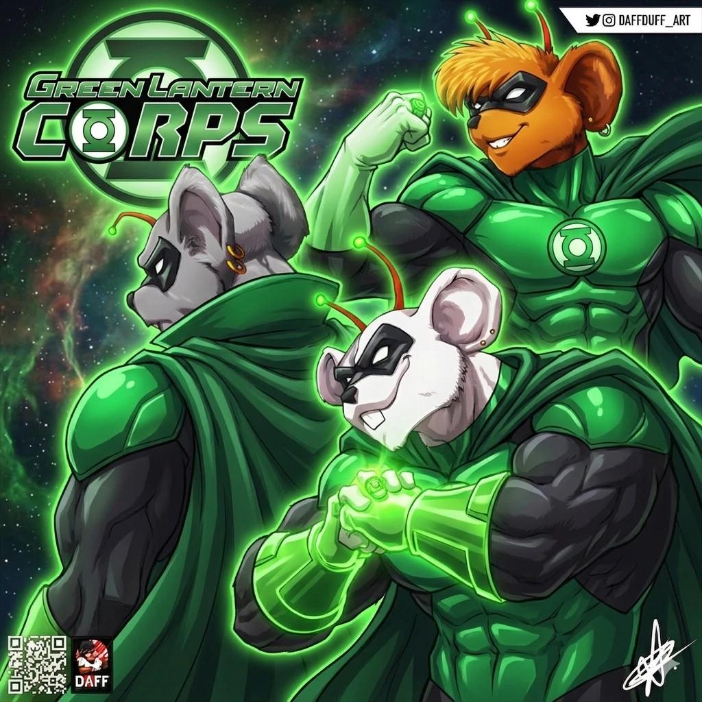 THROTTLE SANDIEGO SANCHEZ, "THE MARTIAN MOUSE OF MARS, GREEN LANTERN." thumbnail