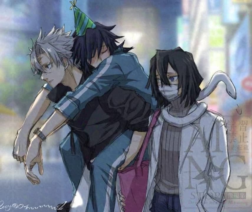 Sanemi Shinazugawa, Giyu Tomioka and Obanai Iguro thumbnail