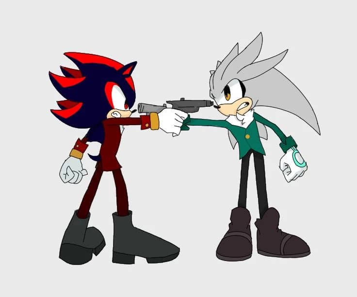 Silver the hedgehog VS Shadow the hedgehog thumbnail