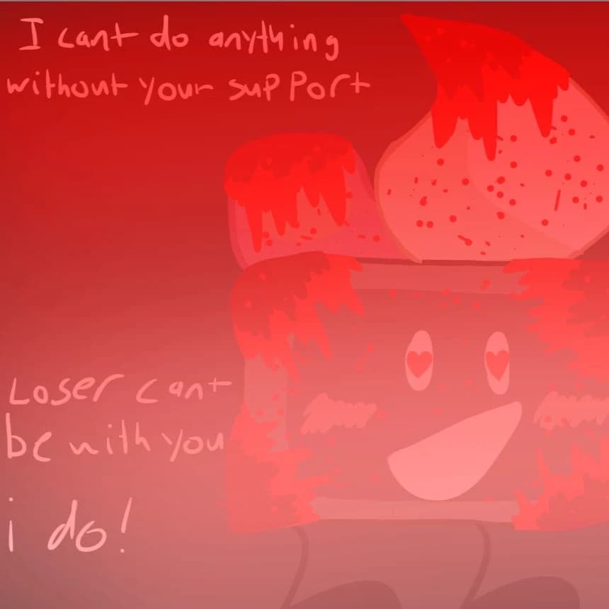 yandere cake x loser BFDI thumbnail