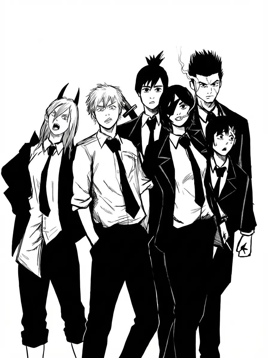 Makima. Denji. Power. Aki. And Himeno. thumbnail