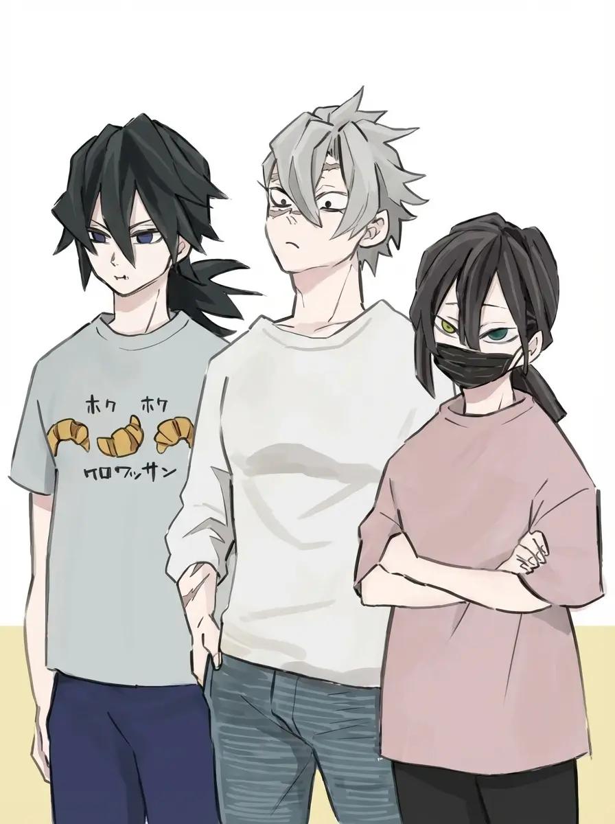 Sanemi, Obanai, and Giyu thumbnail