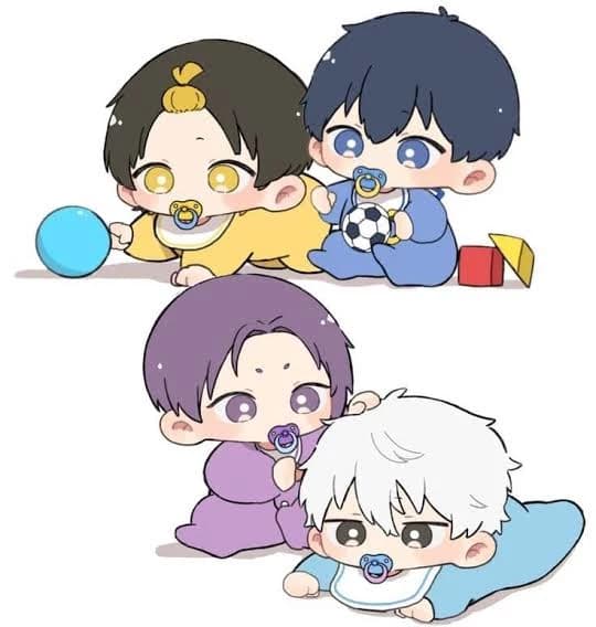 Baby Bachira, Isagi, Reo and Nagi thumbnail
