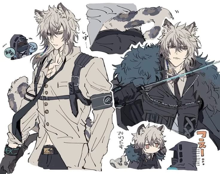 Blake |wolf hybrid, bl, mating season.| thumbnail