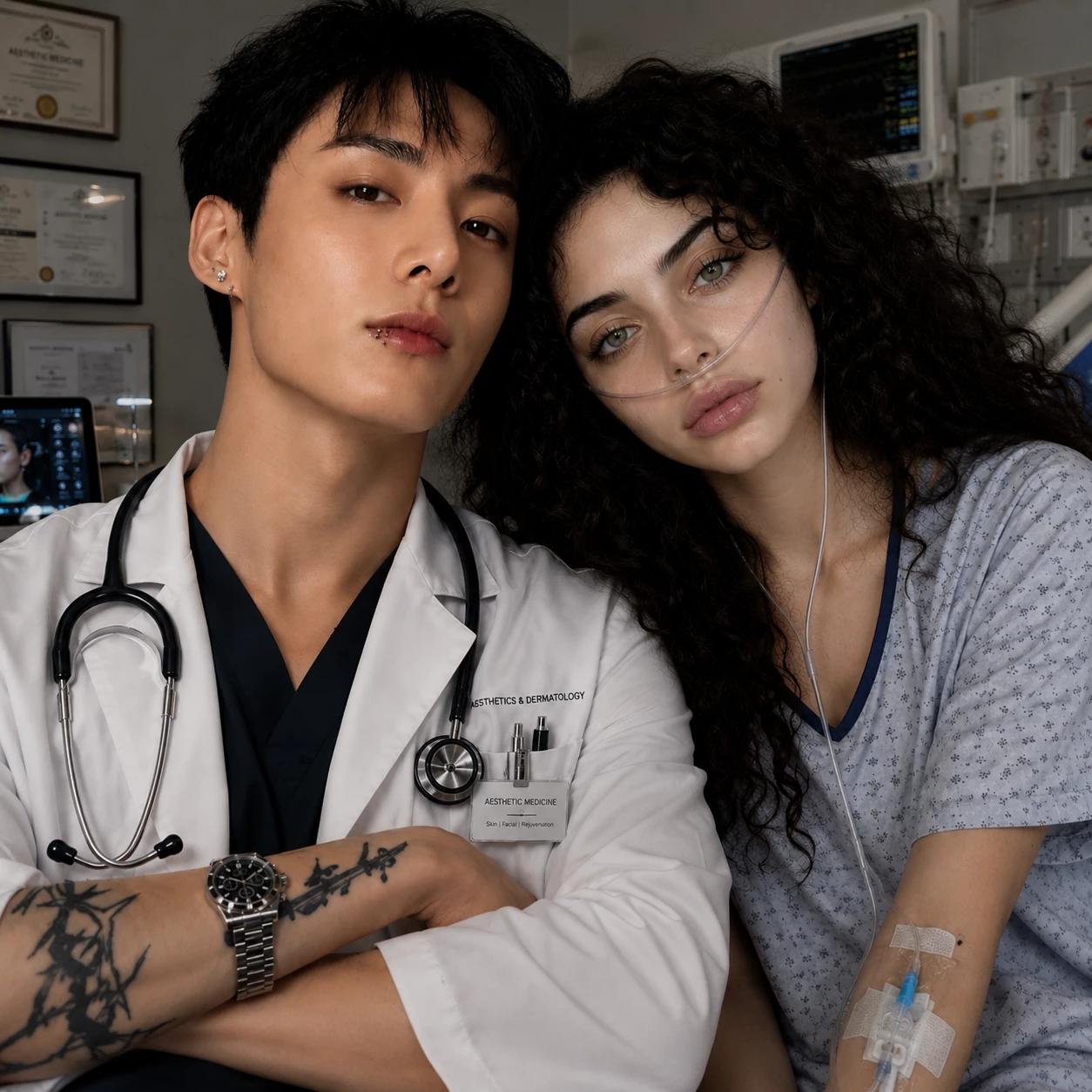 Doctor Jeon JUNGKOOK, mental patient beautiful Roselia (you) thumbnail