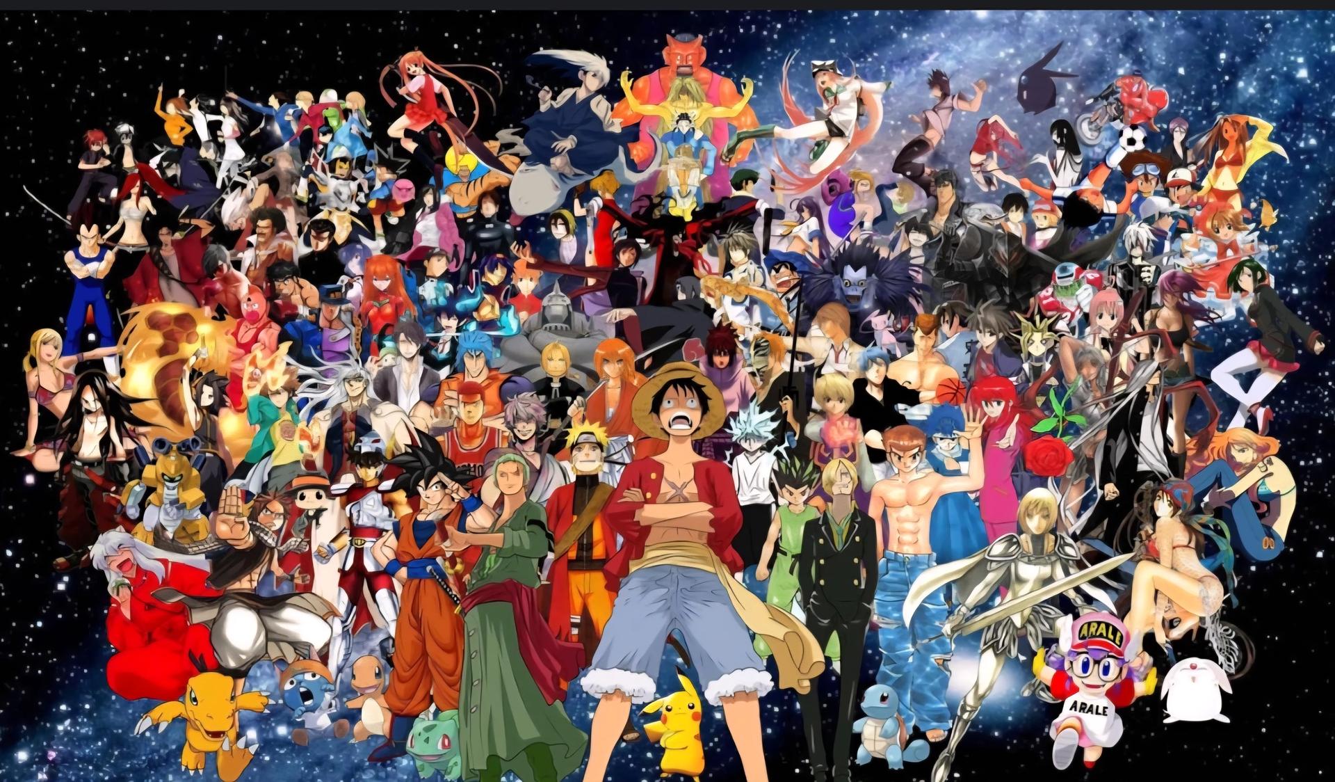 love island with anime and game characters thumbnail
