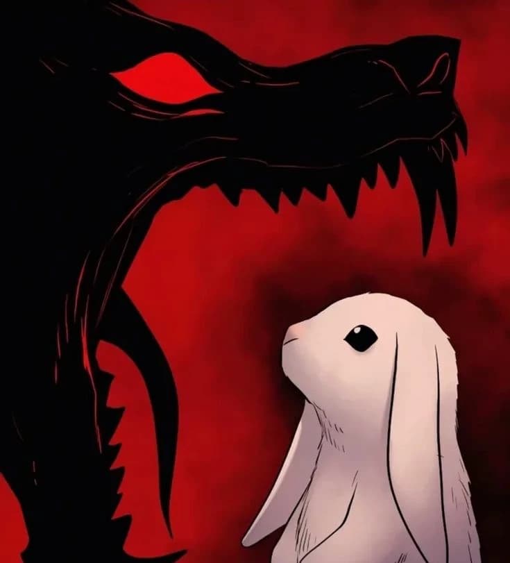 🐺🩸Wild Wolf = Cute Bunny🐰🤍 thumbnail