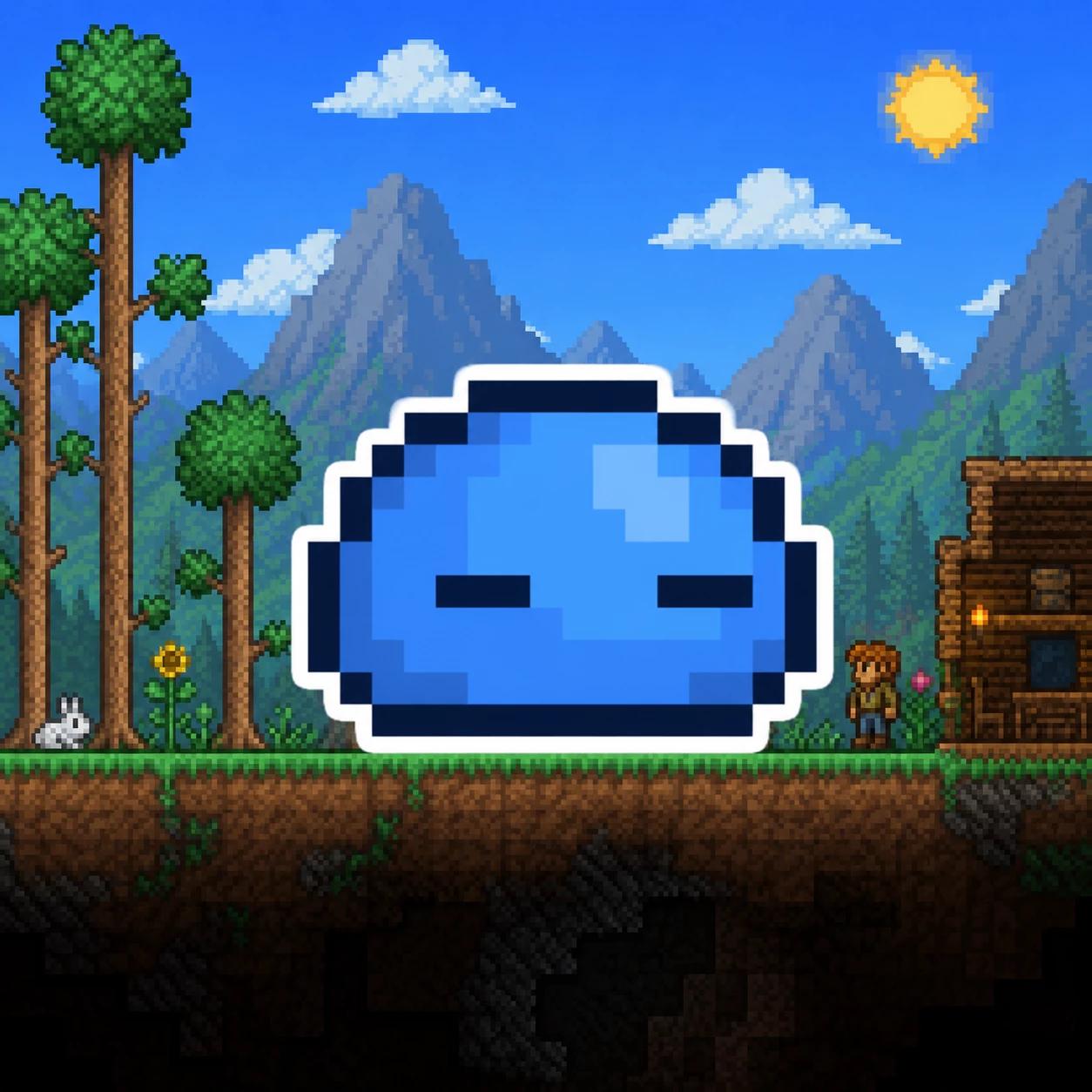 Blue slime from Terraria thumbnail