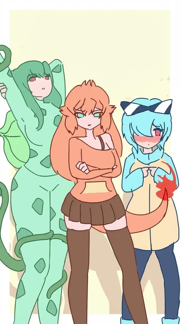 Bulbasaur, Charmander and Squirtle thumbnail
