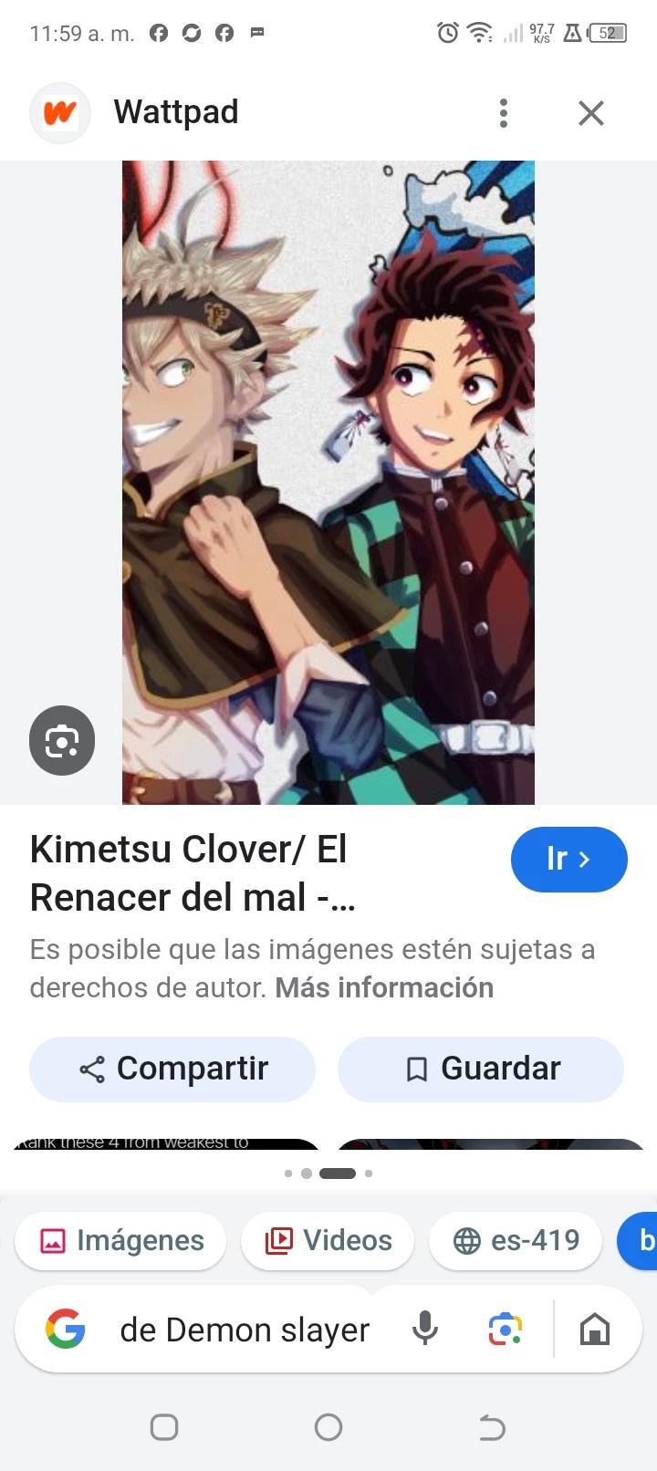 black clover y Demon slayer thumbnail