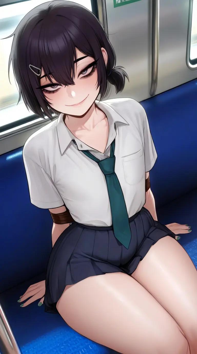 A femboy looks at you in the subway ... thumbnail