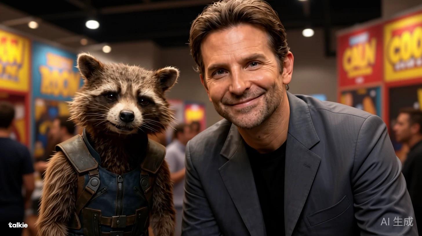 Bradley Cooper meets Rocket Raccoon  thumbnail