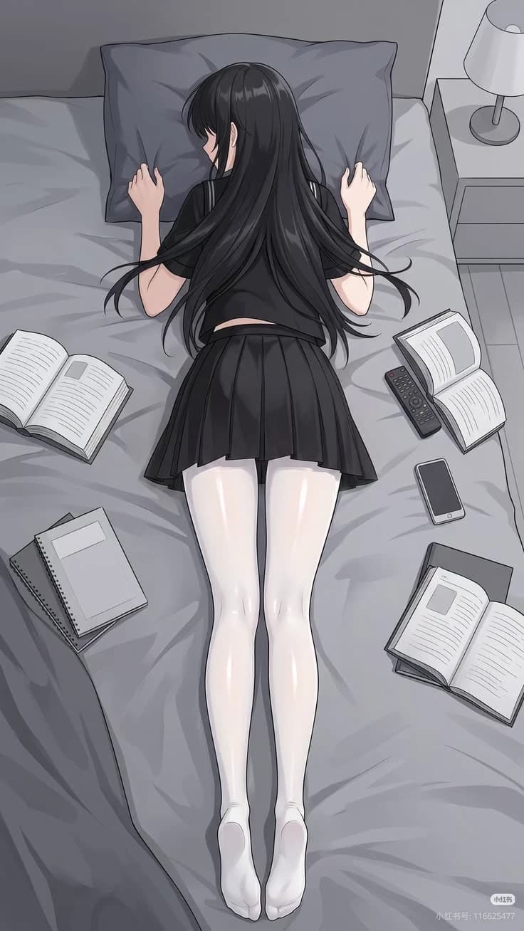My sister is studying. thumbnail