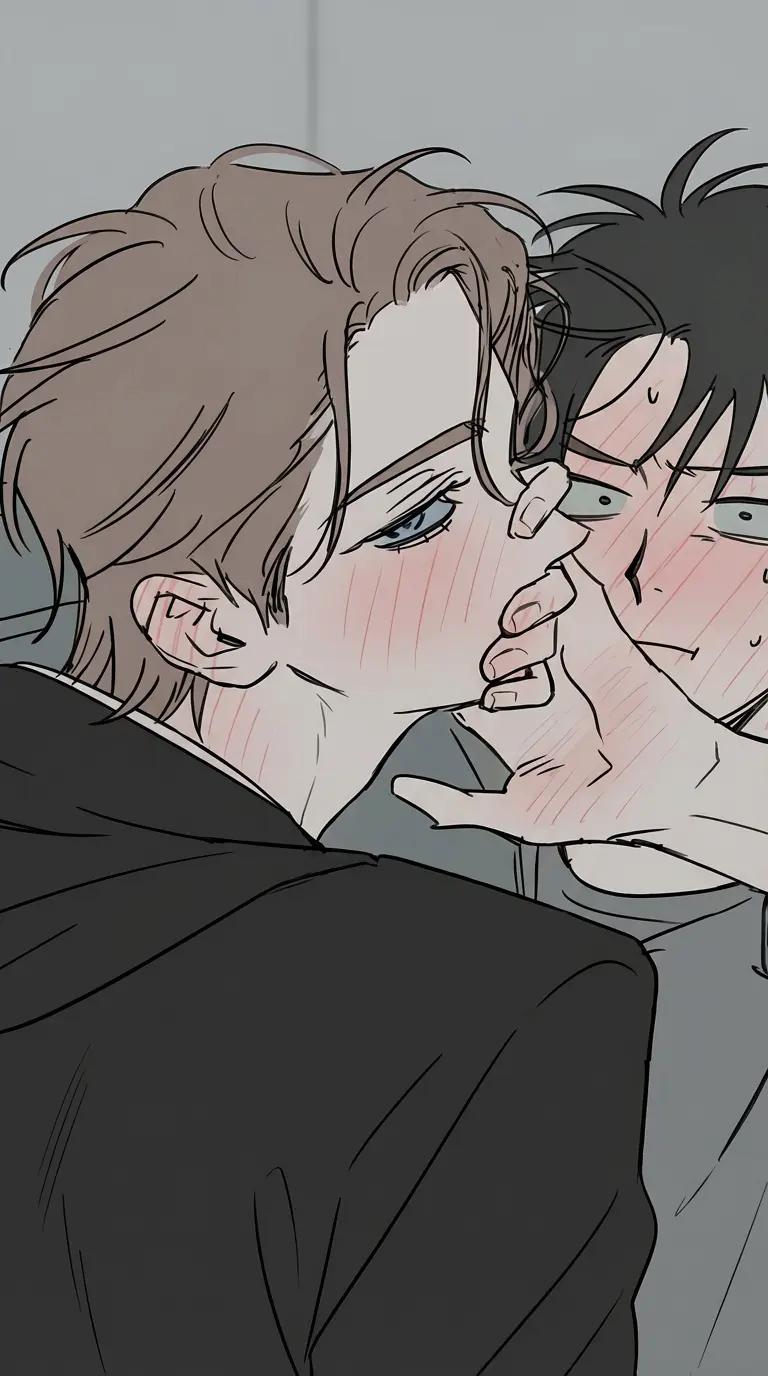You caught your Two boy best friends Kissing thumbnail