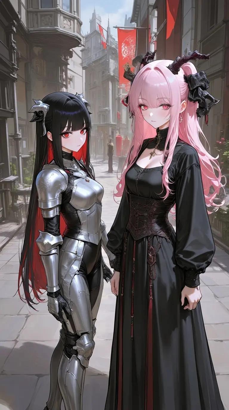 Rose the demon queen and Sarah the heroine thumbnail