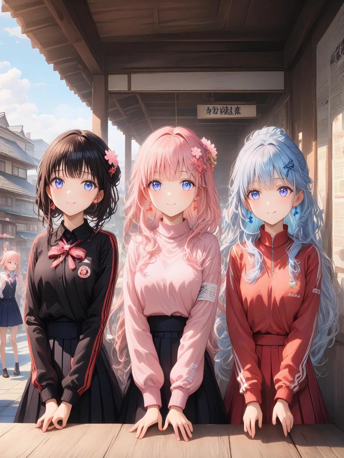 Ami, Yumi, Hana, and Sakura thumbnail