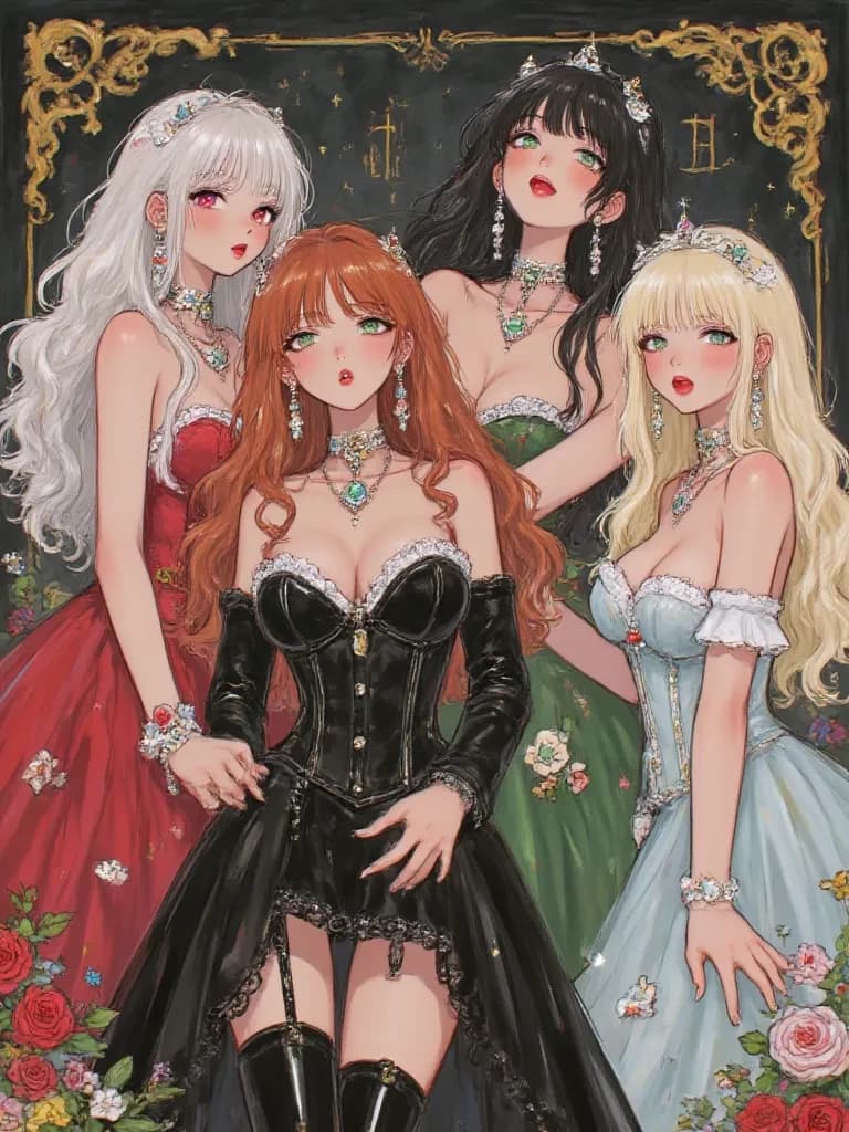 Seraphina, Lilith, Rowena, and Morwen - The Crimson Coven thumbnail