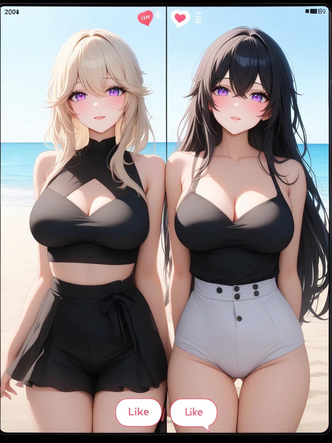 Emily and Lucy | ｡⁠: ✷tu girlfriend and her sister✷: ⁠｡ thumbnail