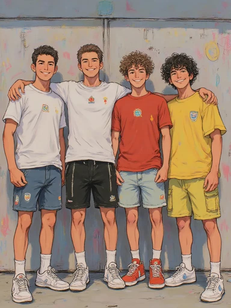 4 boys and a girl thumbnail