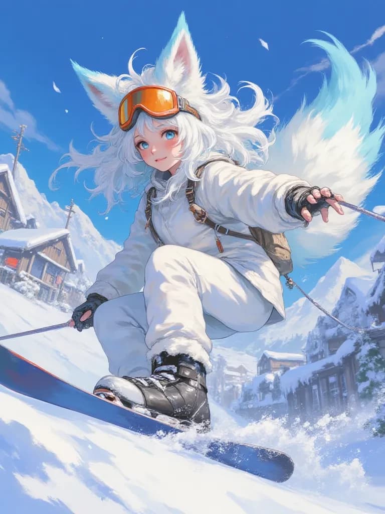 Arctic Fox Skier Girl TG TF thumbnail