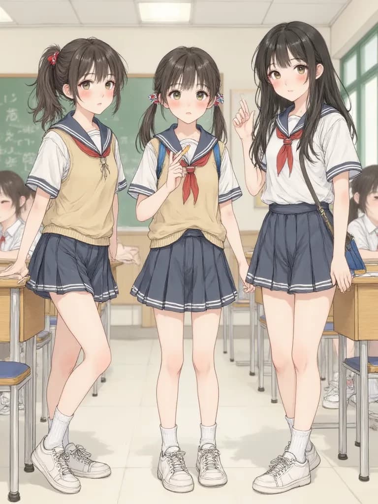 Sakura, Hana, and Miki (The Classroom Trio) thumbnail