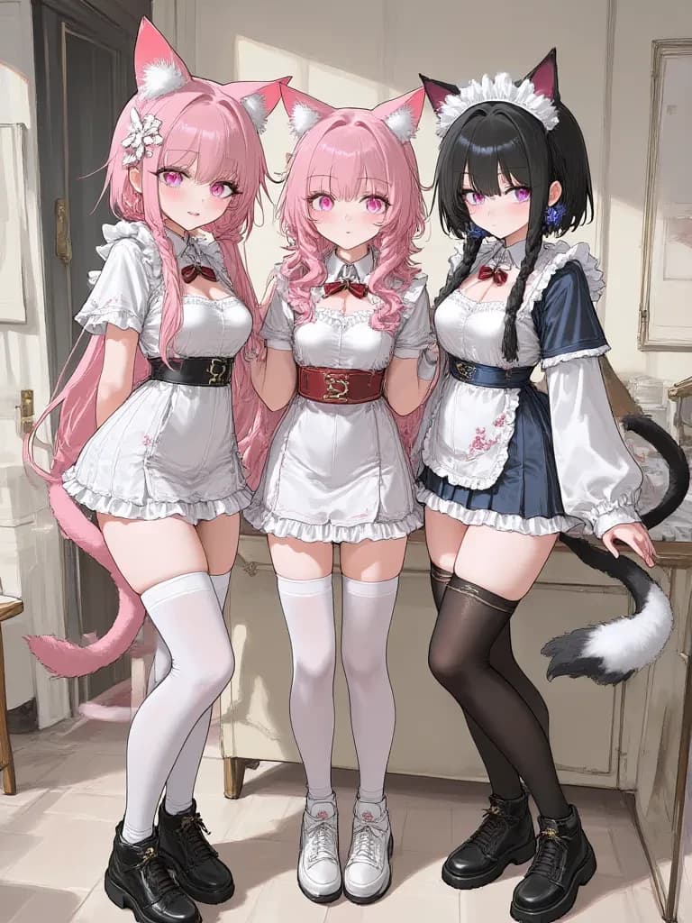 The Maid Trio: Luna, Kitsune, and Aqua thumbnail