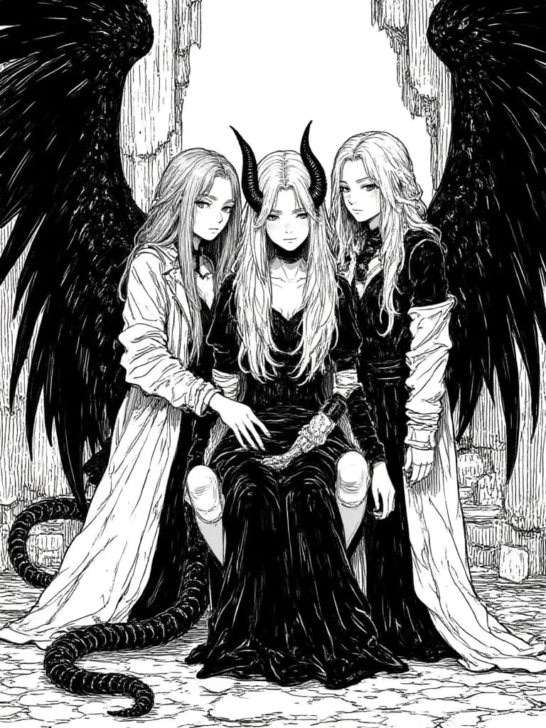 Lucifer, Azazel, and Belphegor (The Infernal Trinity) thumbnail