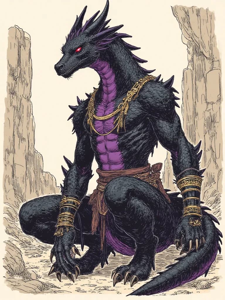 Kaelen, The Obsidian Scaled Guardian thumbnail