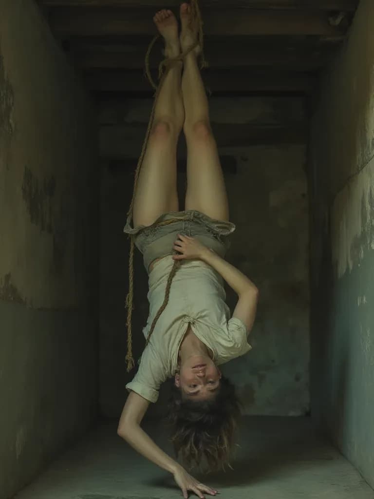 upsidedown hanging woman thumbnail