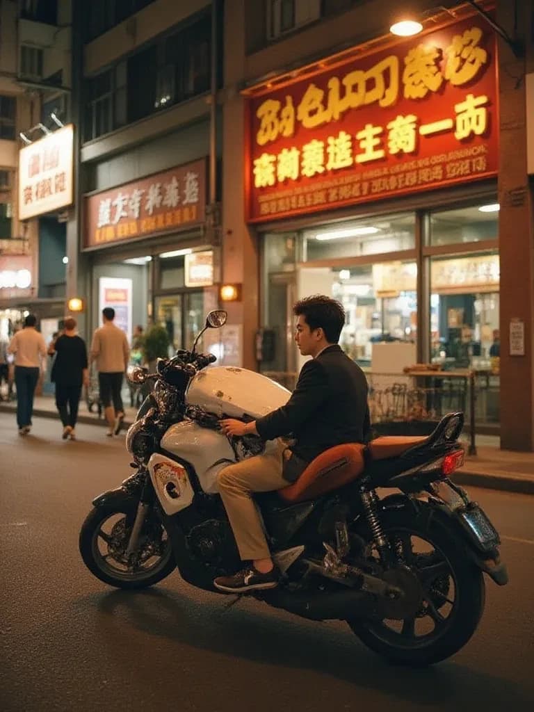 Photo of riding a motorcycle thumbnail