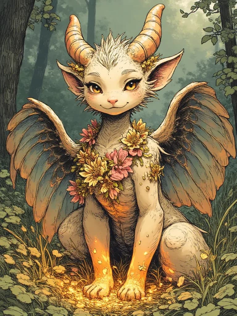 Dragona who loves flowers and fire and people thumbnail